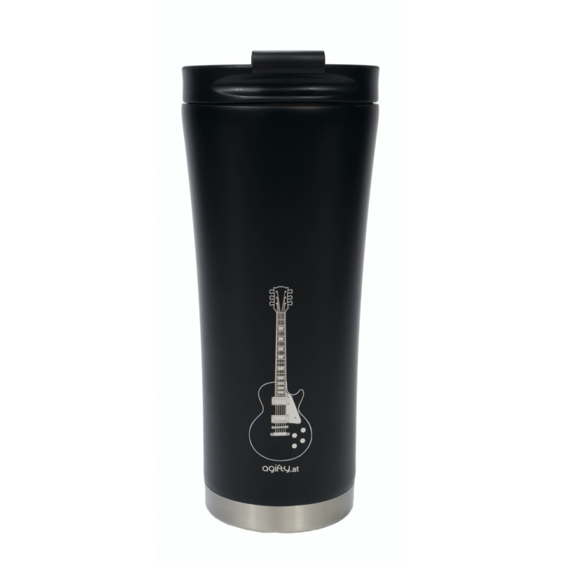 Coffee-to-go thermo mug: e-guitar