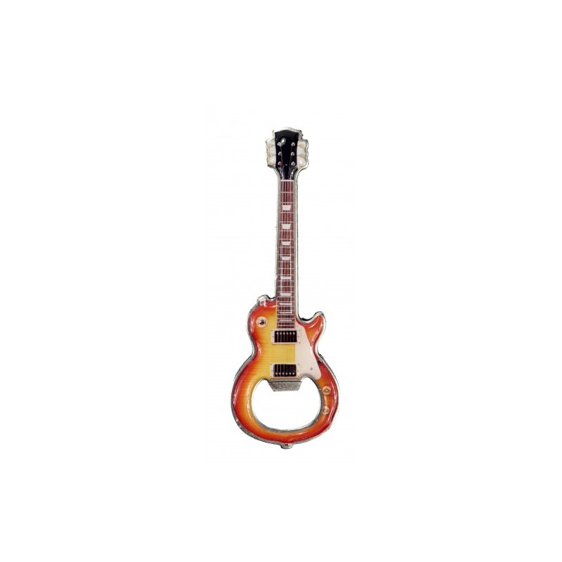 Bottle opener with magnet electric guitar