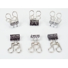 Binder Clip quaver black/white 6 pcs