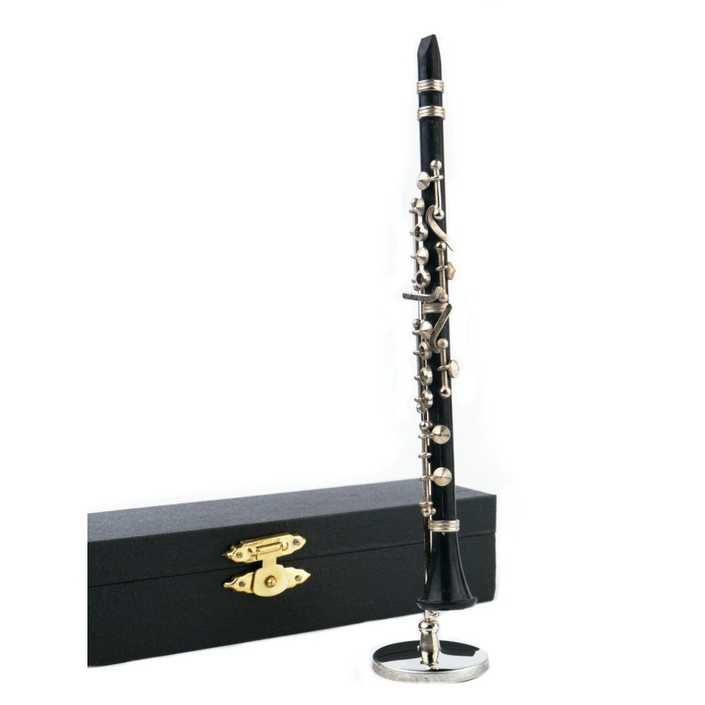 Clarinet wooden with stand & gift case