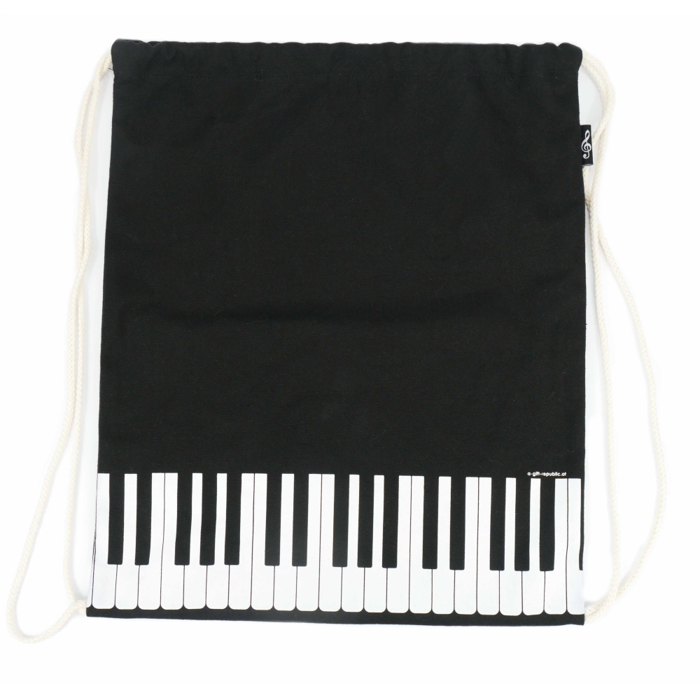Drawstring bag keys black