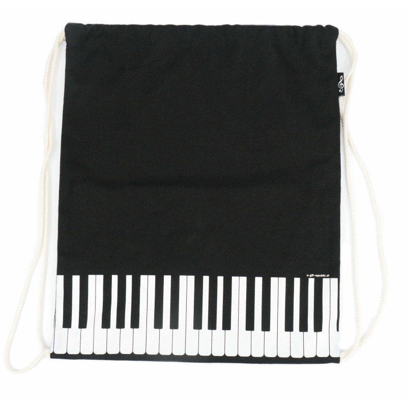 Drawstring bag keys black