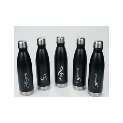 Thermo drink bottle: g-clef