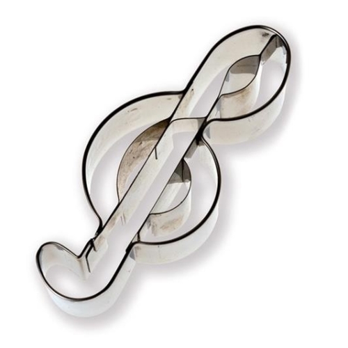 Cookie cutter G-clef