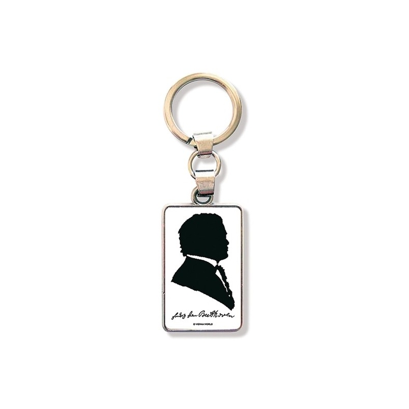 Keyring Beethoven Silhouette
