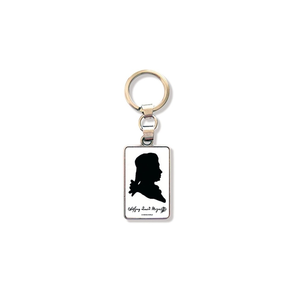 Keyring Mozart Silhouette