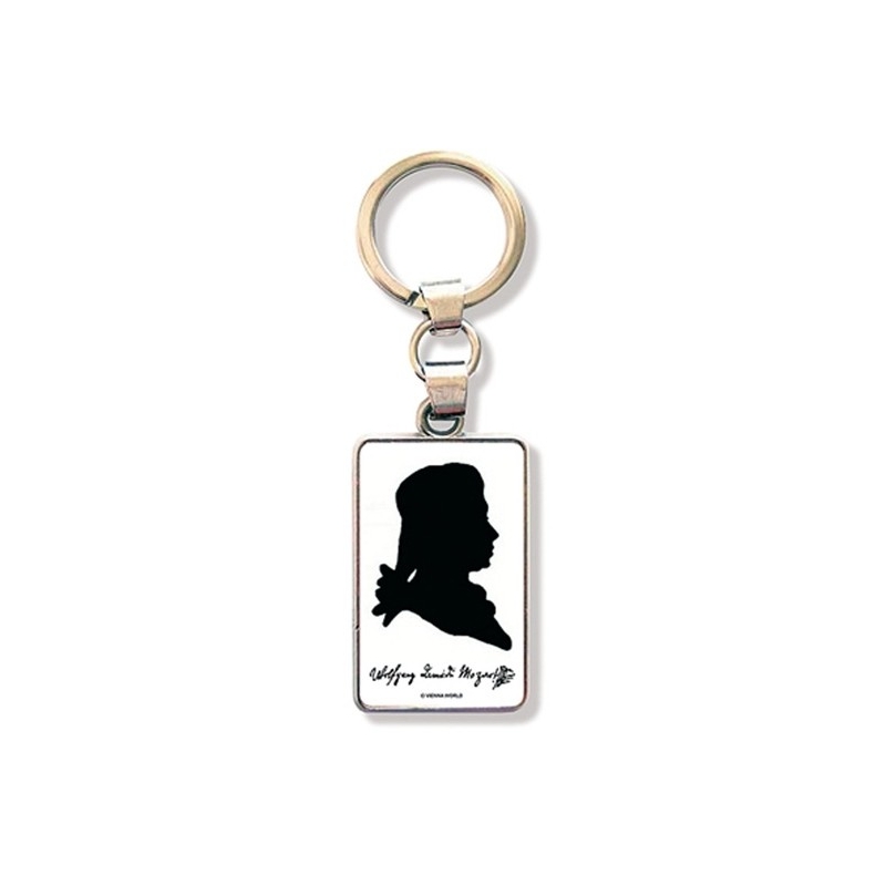 Keyring Mozart Silhouette