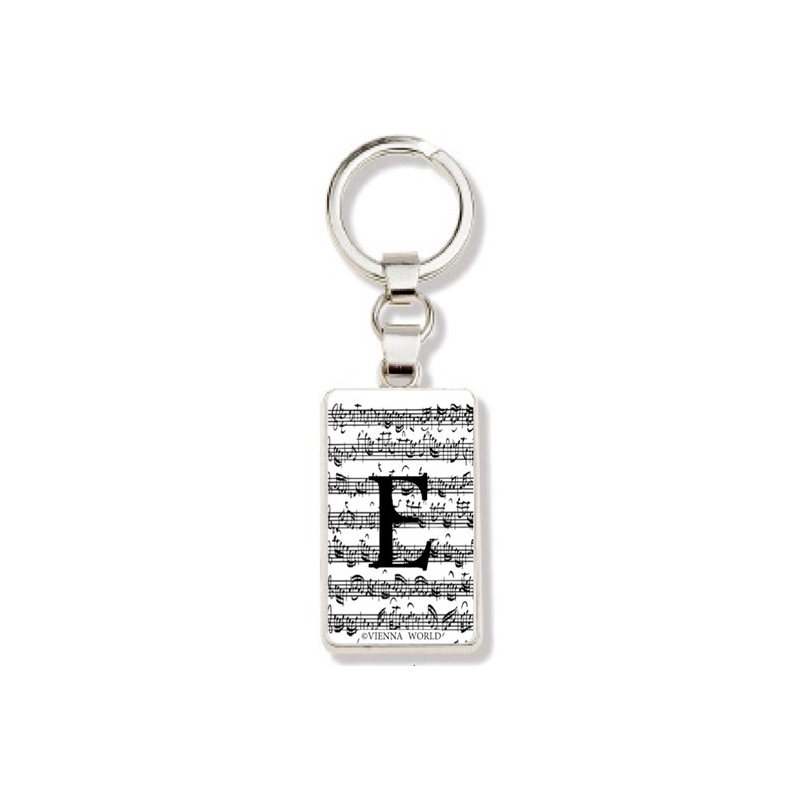 Keyring Letter E white