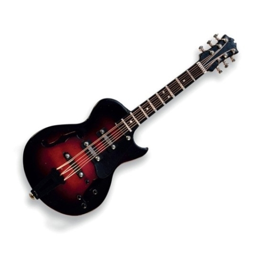 Miniature pin E-Guitar red/black