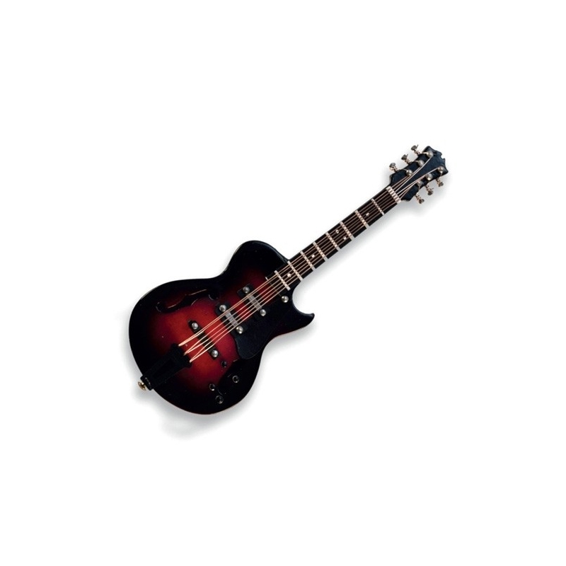 Miniature pin E-Guitar red/black