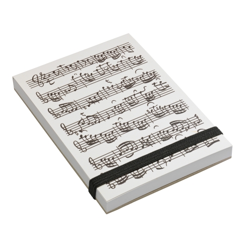 Notepad Sheet music white A7