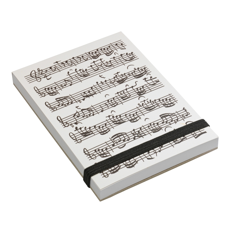 Notepad Sheet music white A7