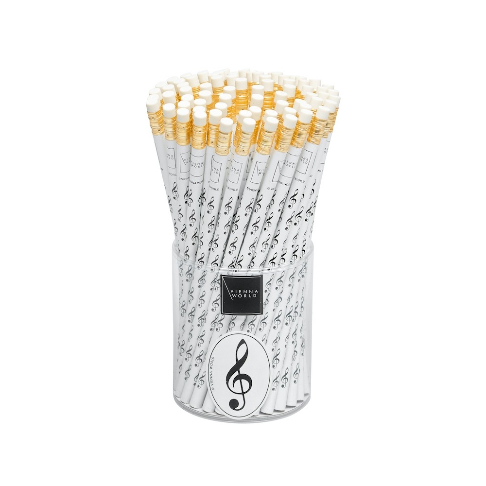 Pencil Treble Clef White (1 Pc)