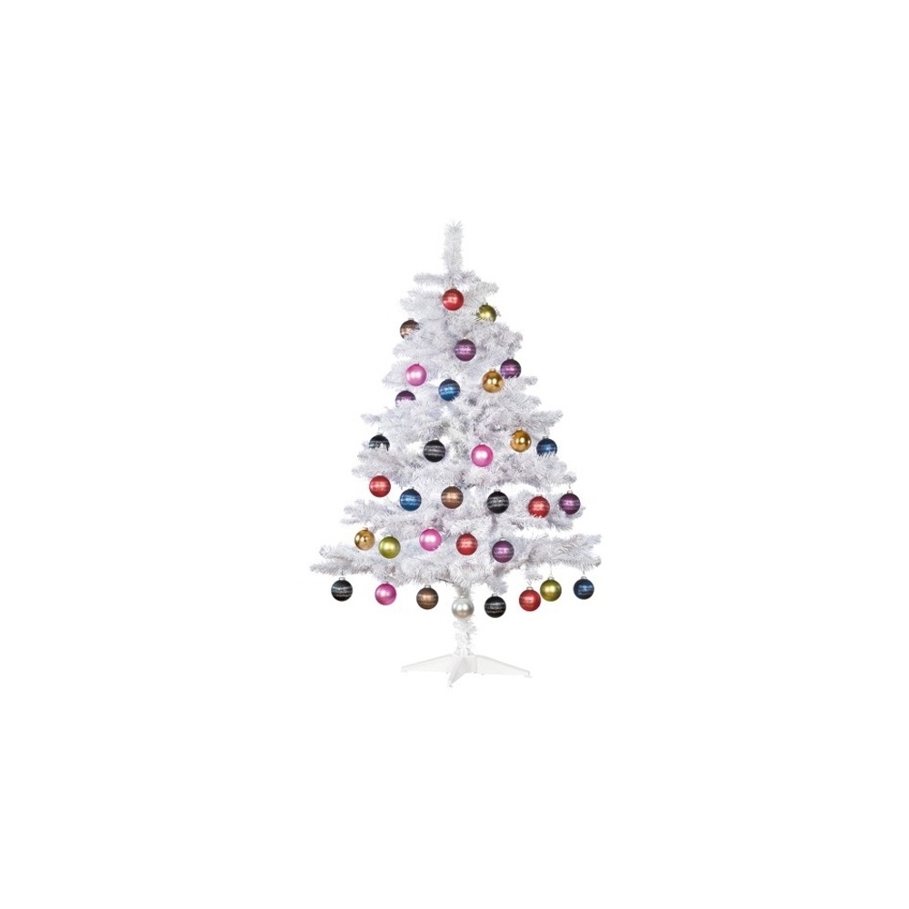 Postcard Christmas tree white (10 pcs)