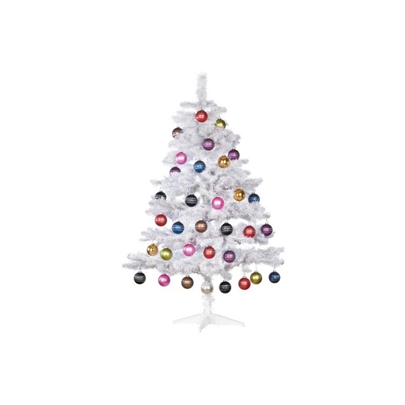 Postcard Christmas tree white (10 pcs)