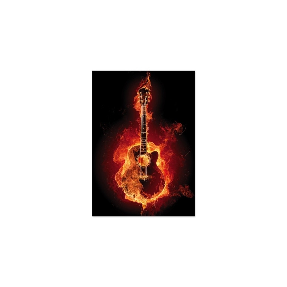 Postcard Fire Guitar (10 pcs)