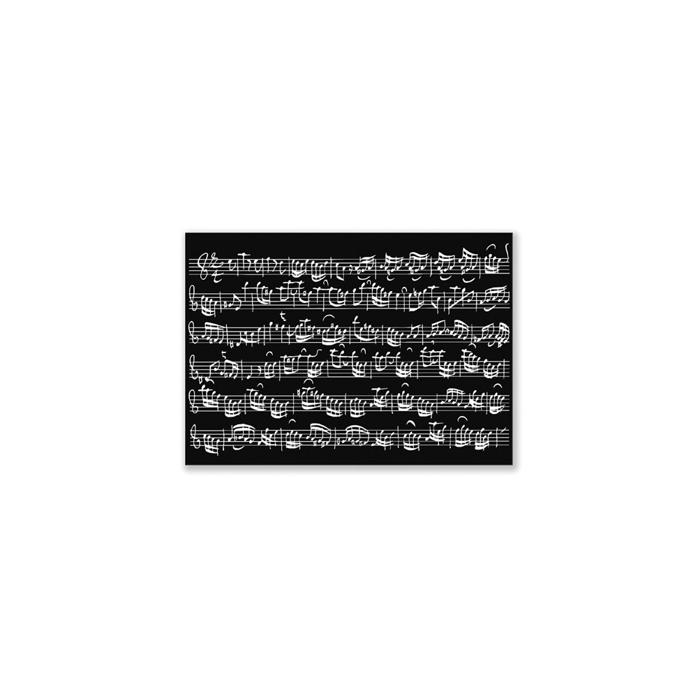 Postcard Sheet music black (10 pcs)