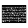 Postcard Sheet music black (10 pcs)