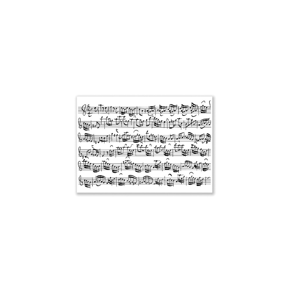 Postcard Sheet music white (10 pcs)