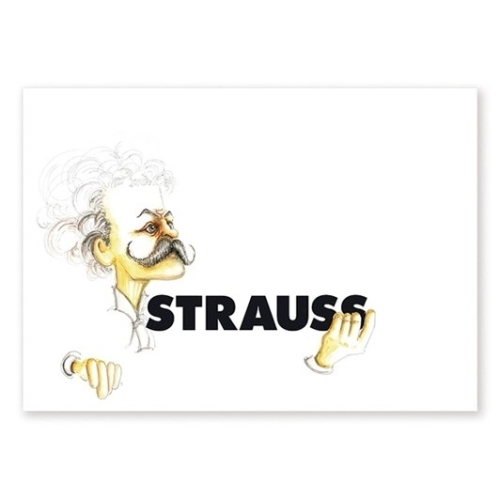Postcard Strauss Caricature...