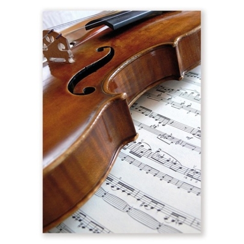 Postcard Violin/music (10 pcs)