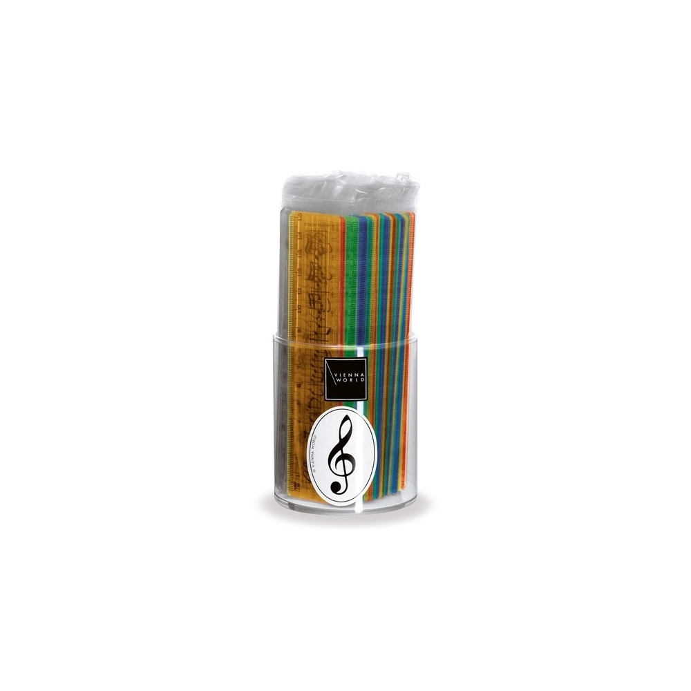 Ruler Line of notes ass. 15cm (1 pc)