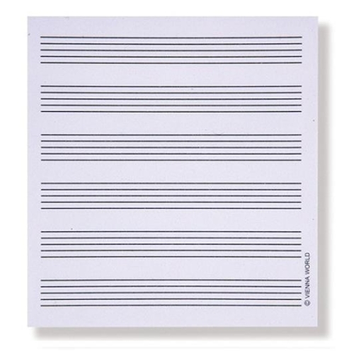 Sticky notepad Stave lines