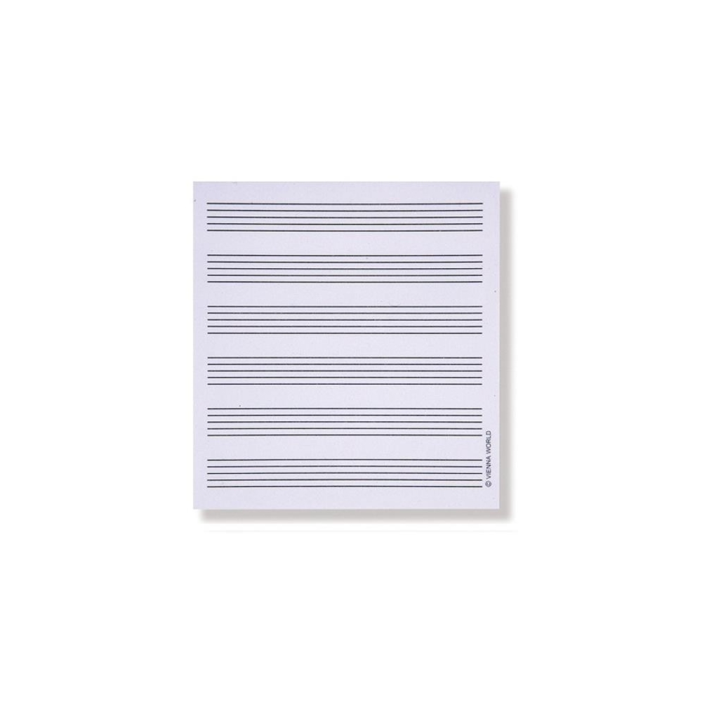 Sticky notepad Stave lines