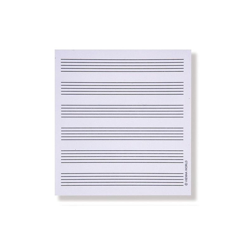 Sticky notepad Stave lines