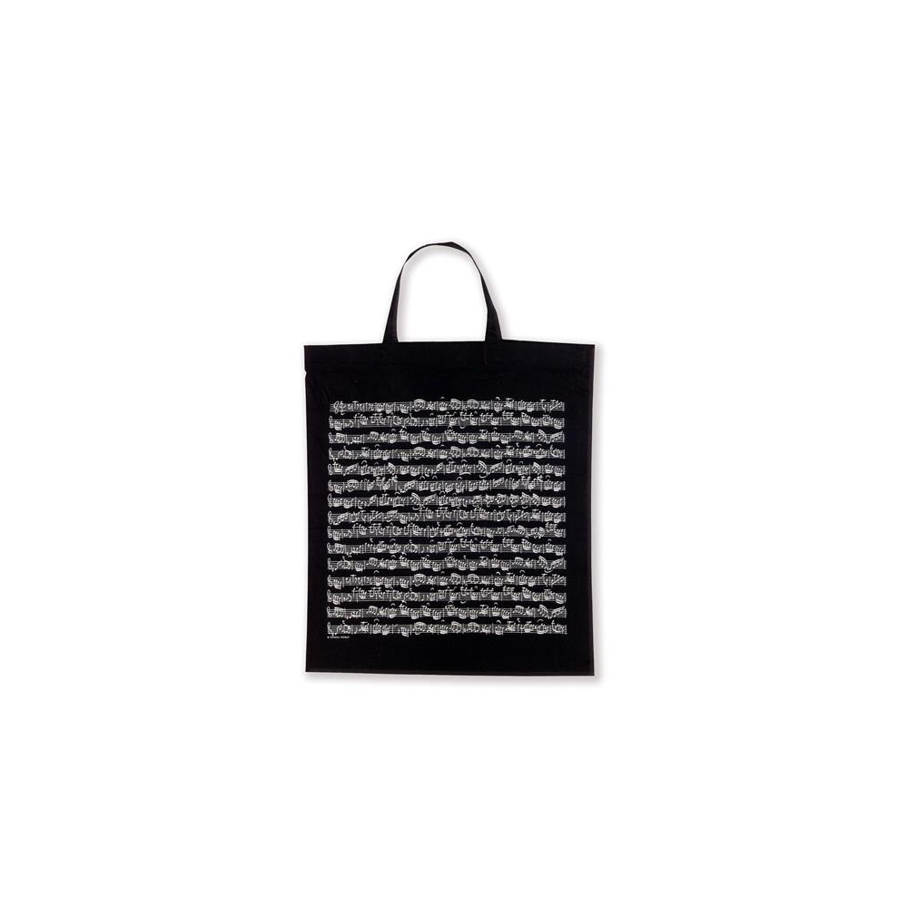 Tote bag Sheet music black