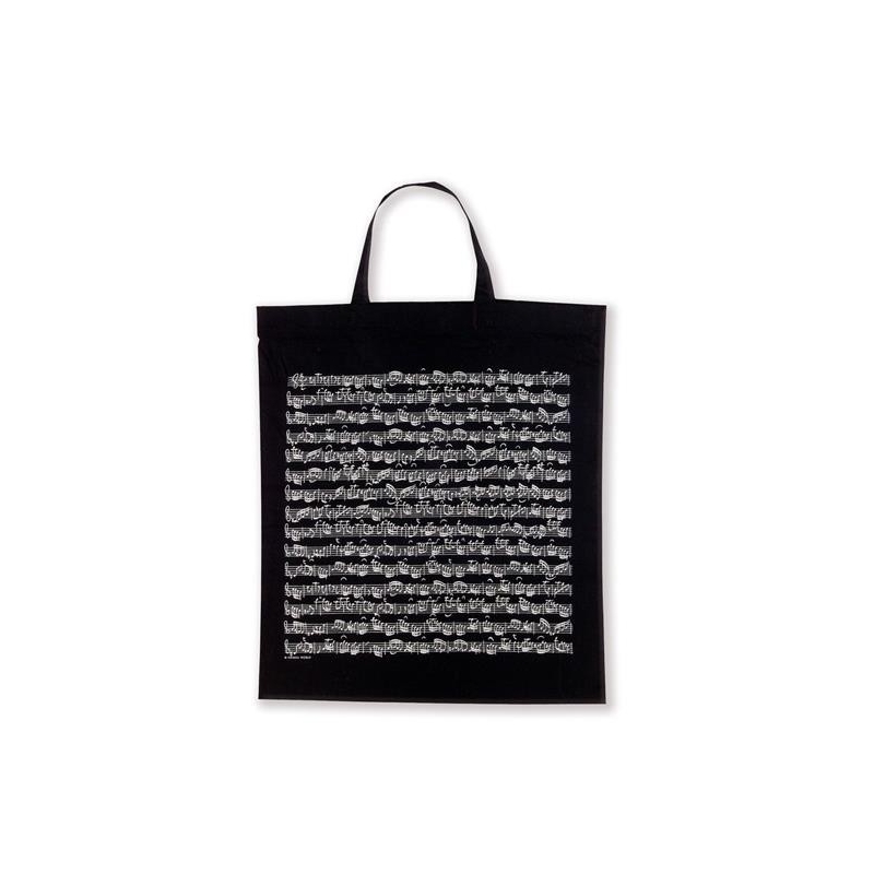 Tote bag Sheet music black