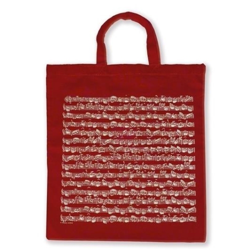 Tote bag Sheet music bordeaux