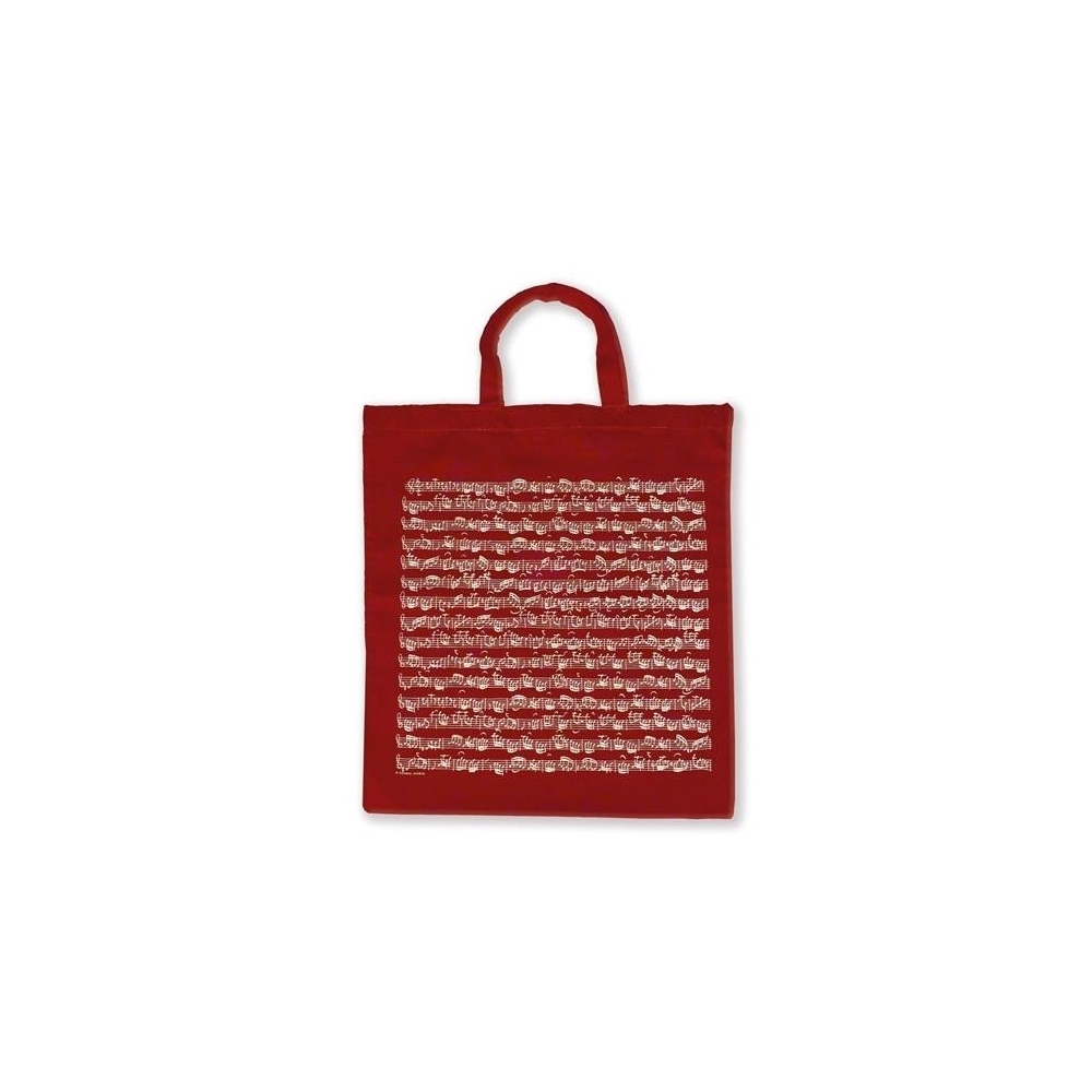 Tote bag Sheet music bordeaux