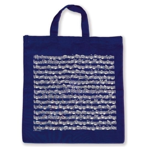 Tote bag Sheet music navy