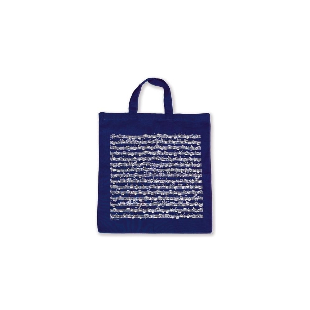 Tote bag Sheet music navy