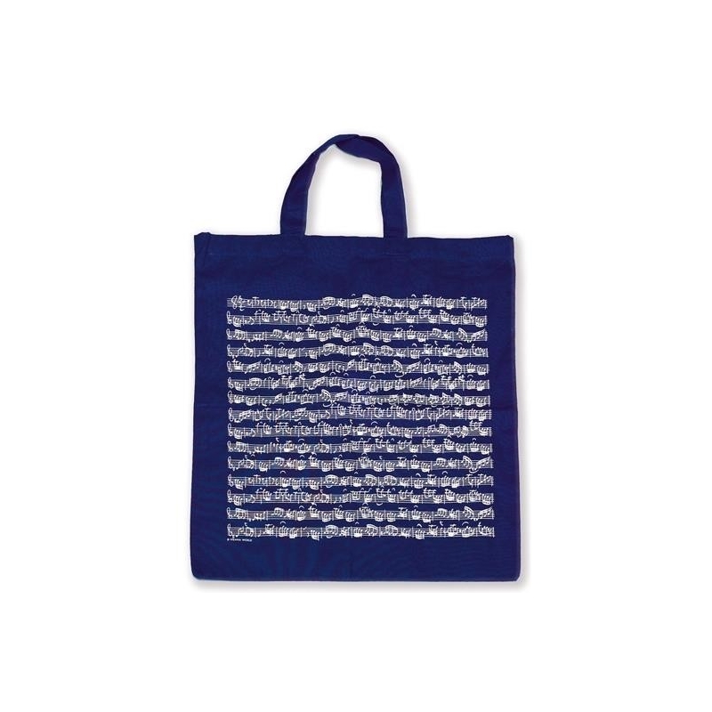 Tote bag Sheet music navy