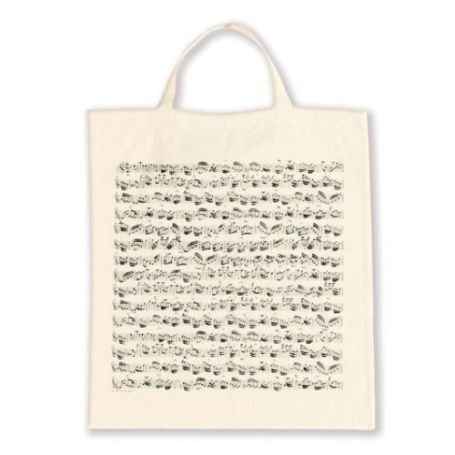 Tote bag Sheet music white