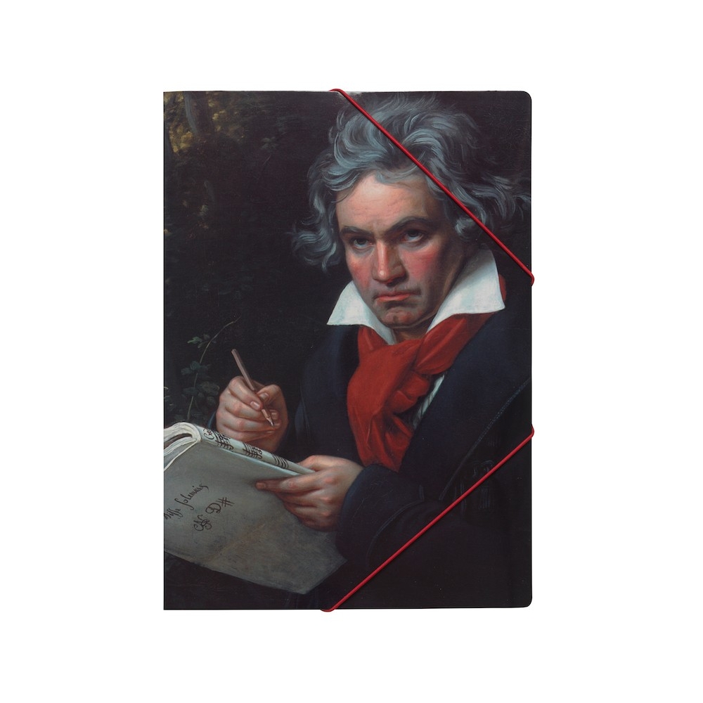 File with elastic band Beethoven Portrait
