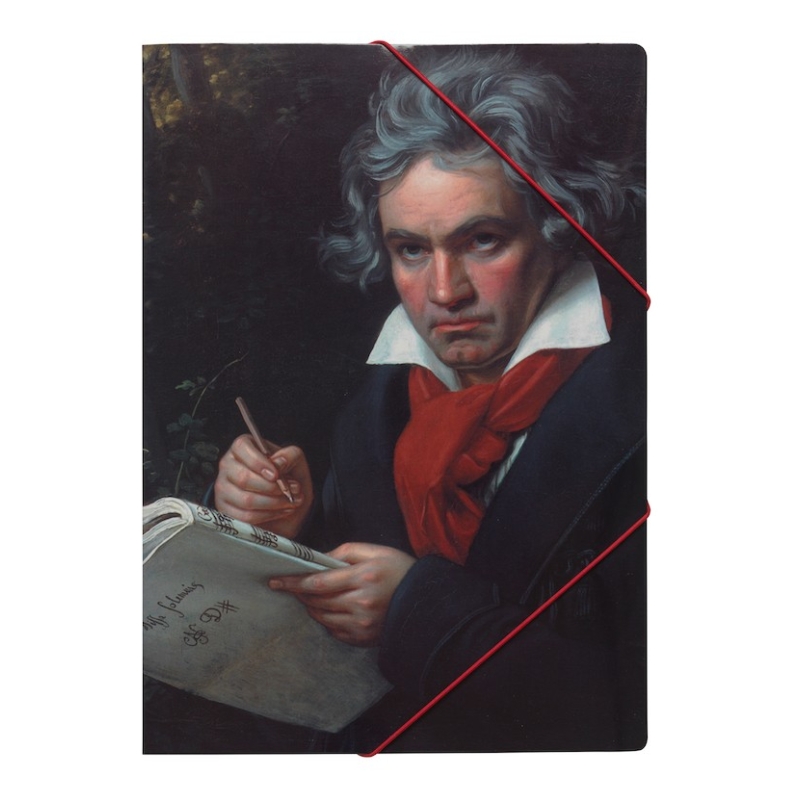 File with elastic band Beethoven Portrait