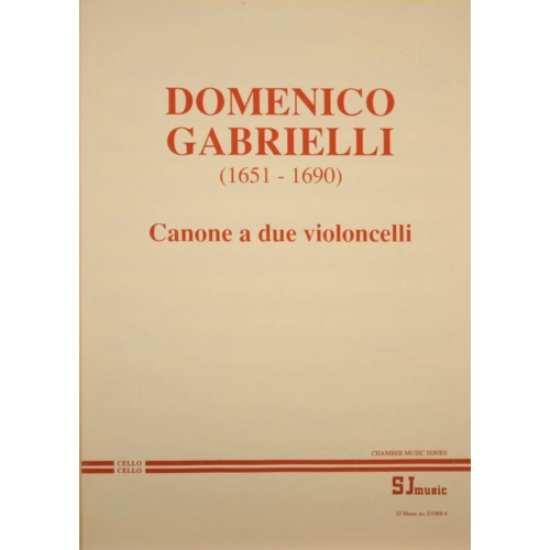 Gabrielli: Canon (2 cellos)