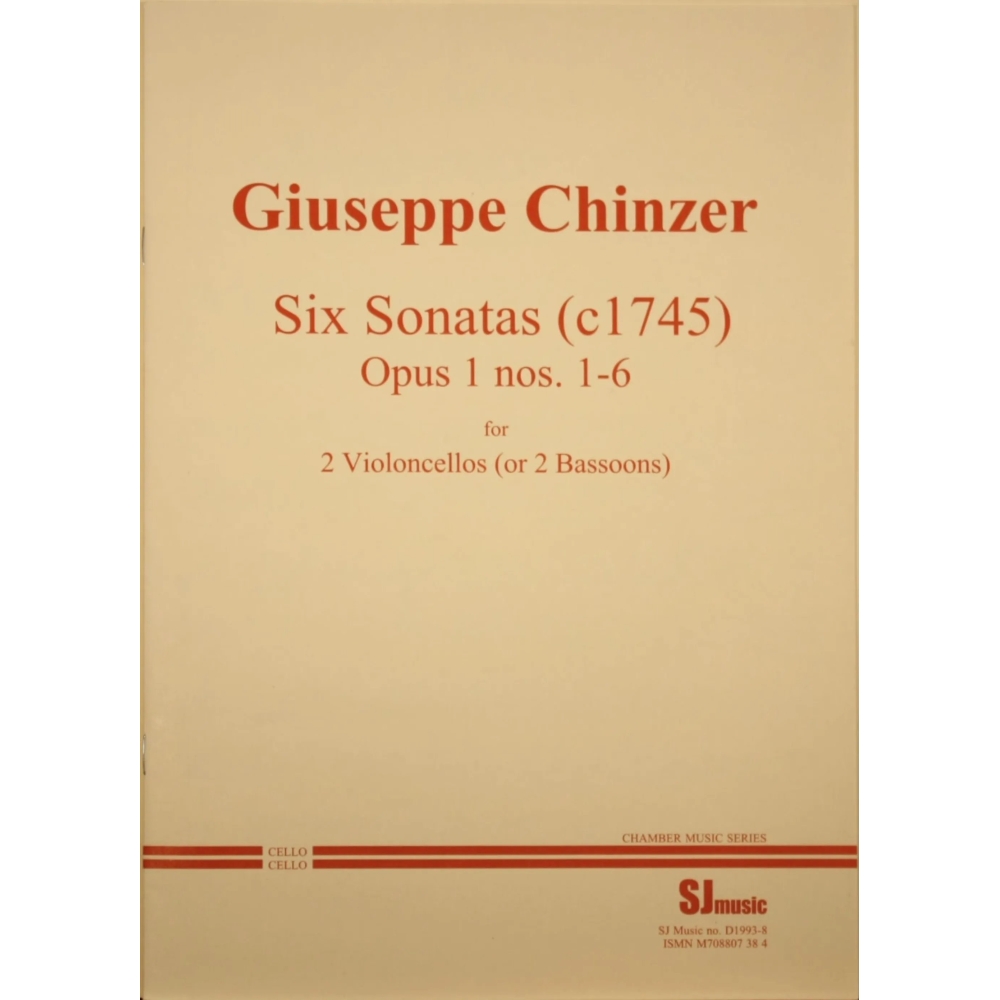 Chinzer: 6 Duets, opus 1 (2 cellos)