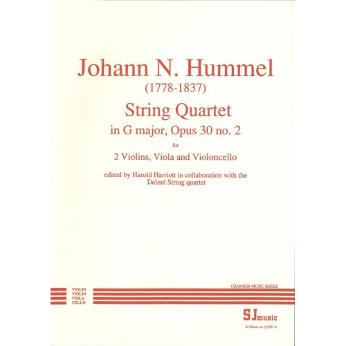 Hummel: Quartet in G, opus...