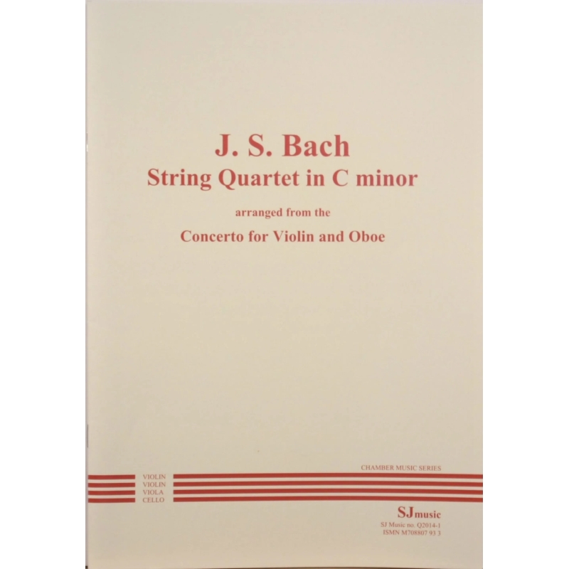 Bach, JS: Quartet in C minor, arr. from Concerto for violin & oboe