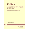 Bach:  Concerto for Two Violins in D minor arr String Quartet