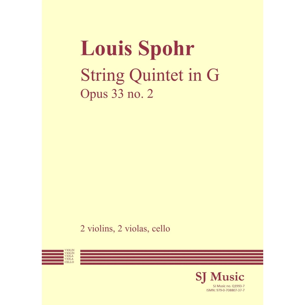 Spohr: Quintet in G, opus 33 no. 2