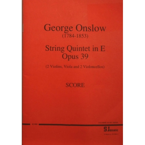 Onslow: Quintet opus 39...