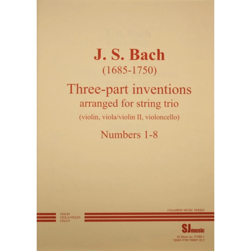 Bach, JS: Three part inventions, nos. 1-8