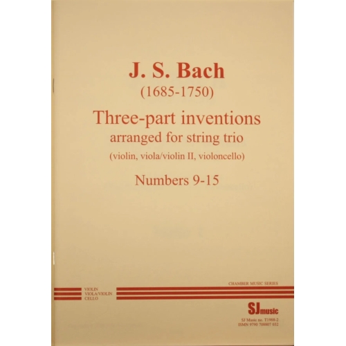 Bach, JS: Three part...