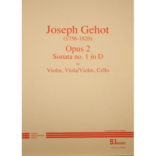 Gehot: Trio, opus 2 no. 1 in D