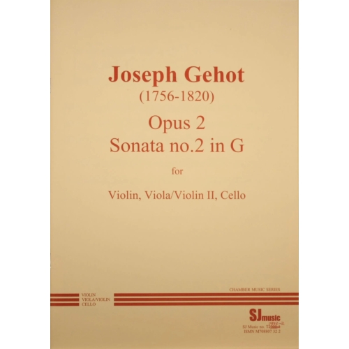Gehot: Trio, opus 2 no. 2 in G